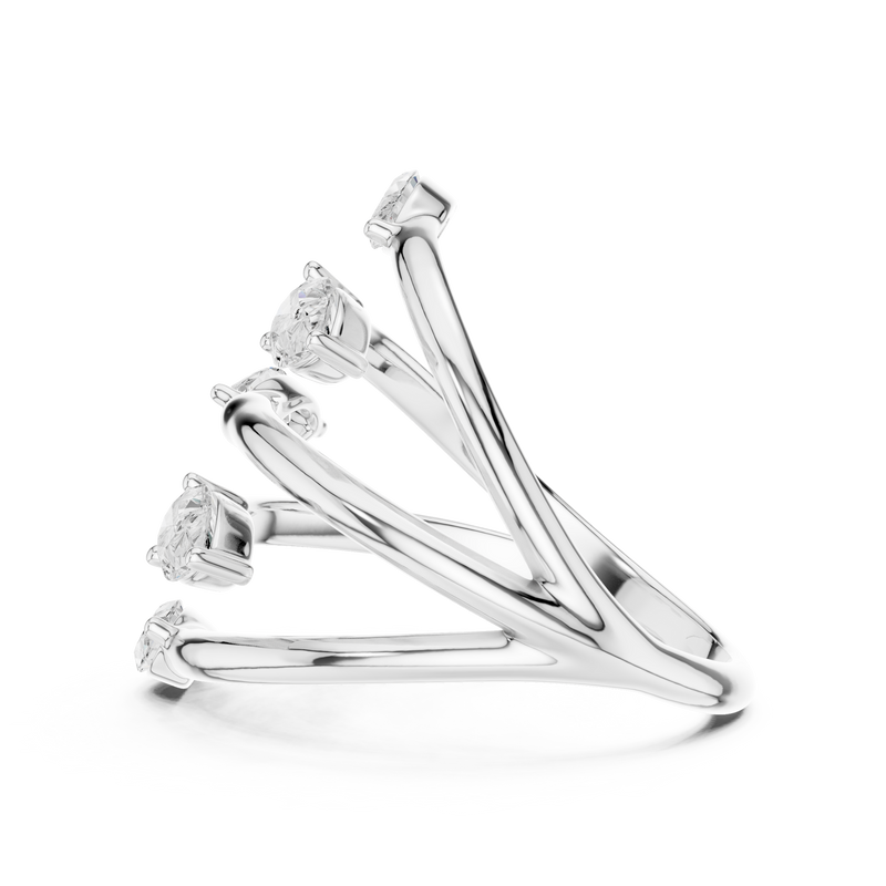 Ladies Ring SBWR(28)@7 - White Gold - Image