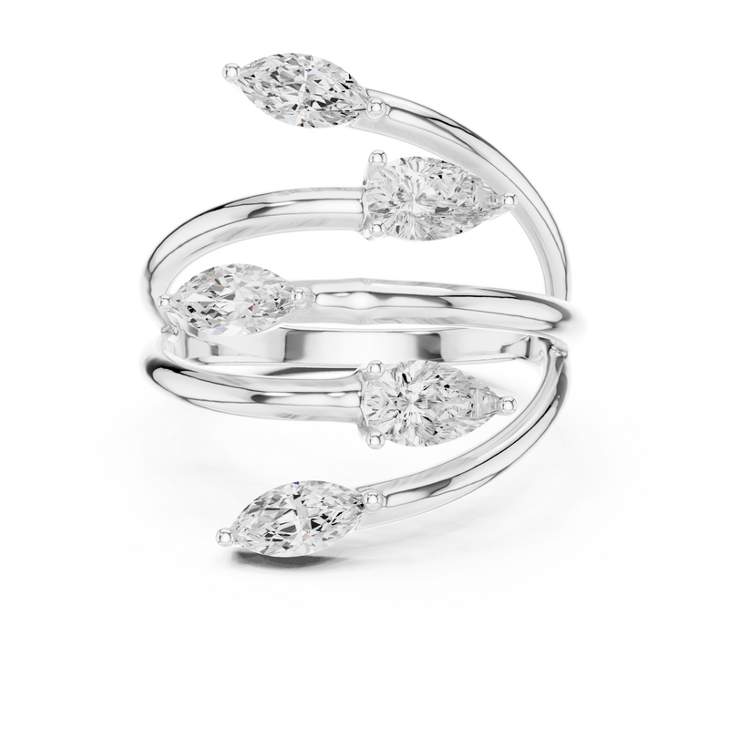 Ladies Ring SBWR(28)@7 - White Gold - Image
