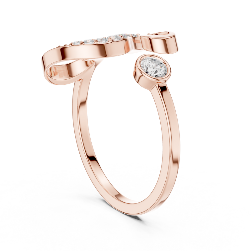 Ladies Ring SBWR(29)@7 - Rose Gold - Image