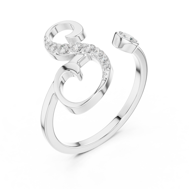 Ladies Ring SBWR(29)@7 - White Gold - Image