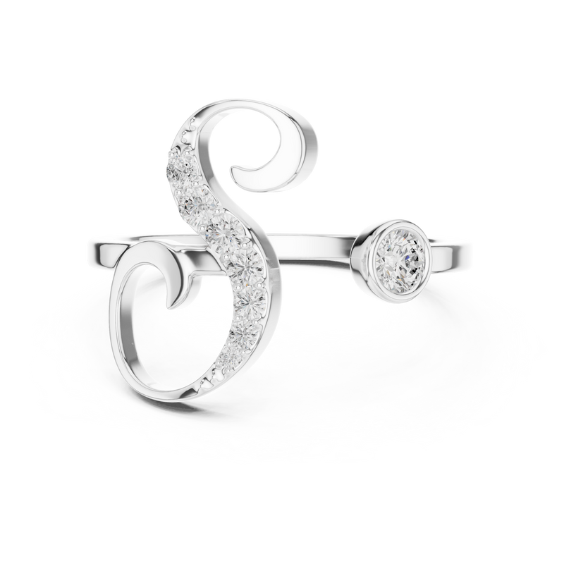 Ladies Ring SBWR(29)@7 - White Gold - Image