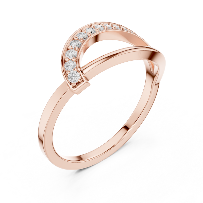 Ladies Ring SBWR(2)@7 - Rose Gold - Image