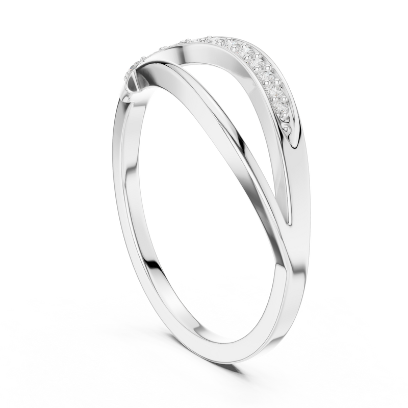 Ladies Ring SBWR(2)@7 - White Gold - Image