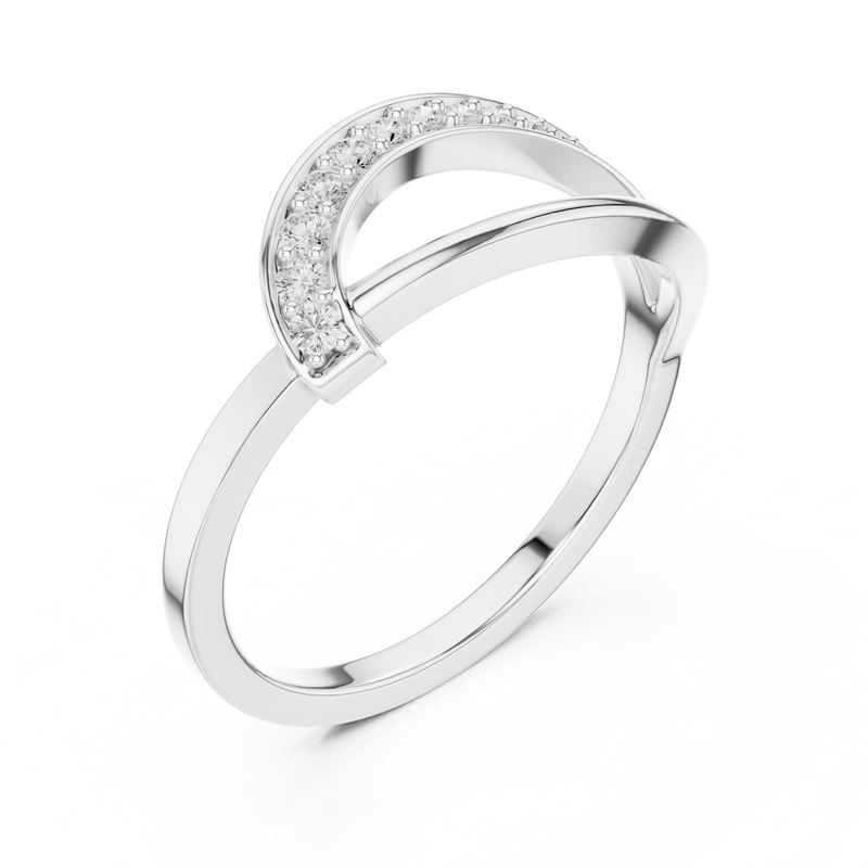 Ladies Ring SBWR(2)@7 - White Gold - Image