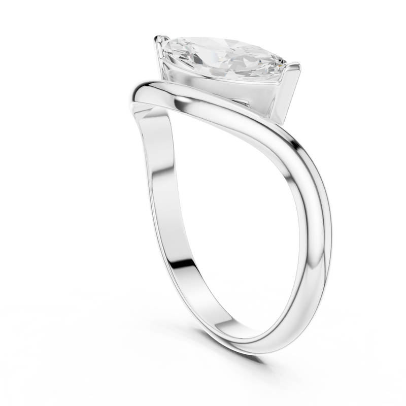 Ladies Ring SBWR(30)@7 - White Gold - Image