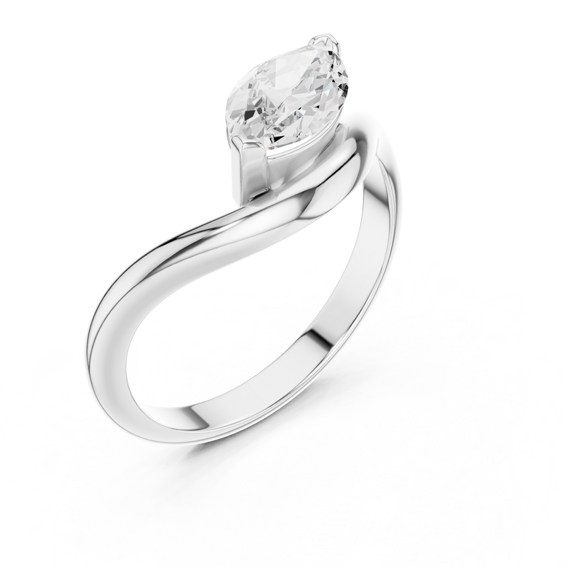 Ladies Ring SBWR(30)@7 - White Gold - Image