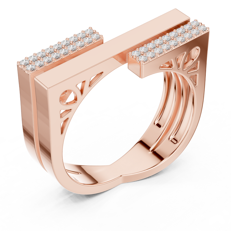 Ladies Ring SBWR(32)@7 - Rose Gold - Image