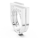 Ladies Ring SBWR(32)@7 - White Gold - Image