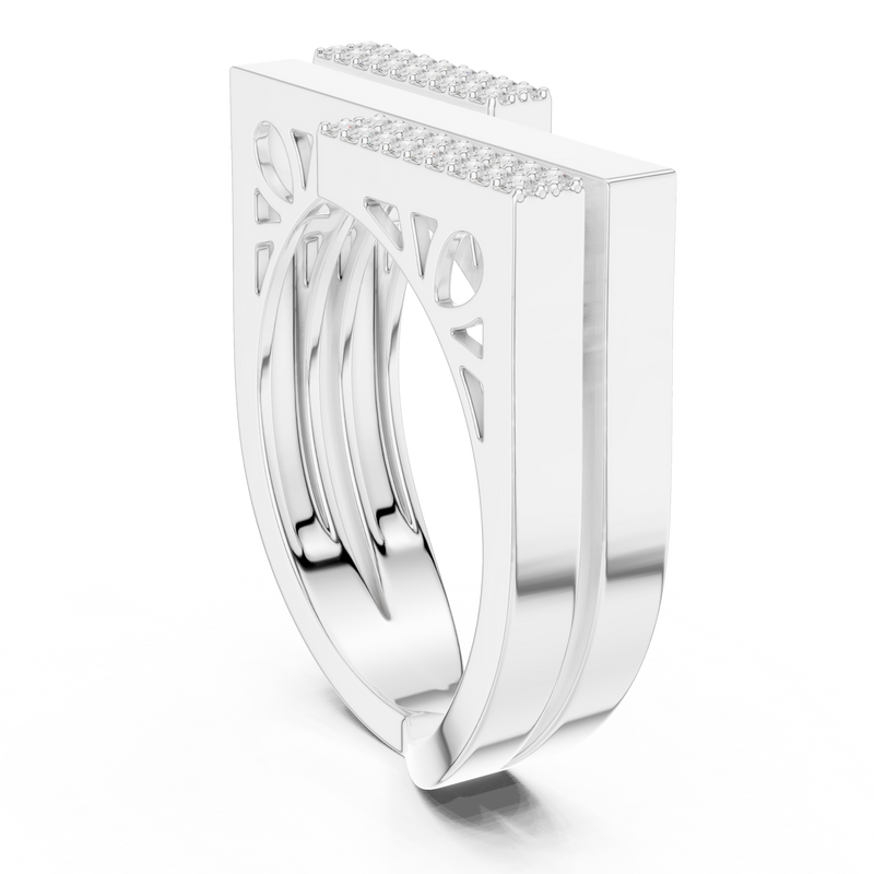 Ladies Ring SBWR(32)@7 - White Gold - Image