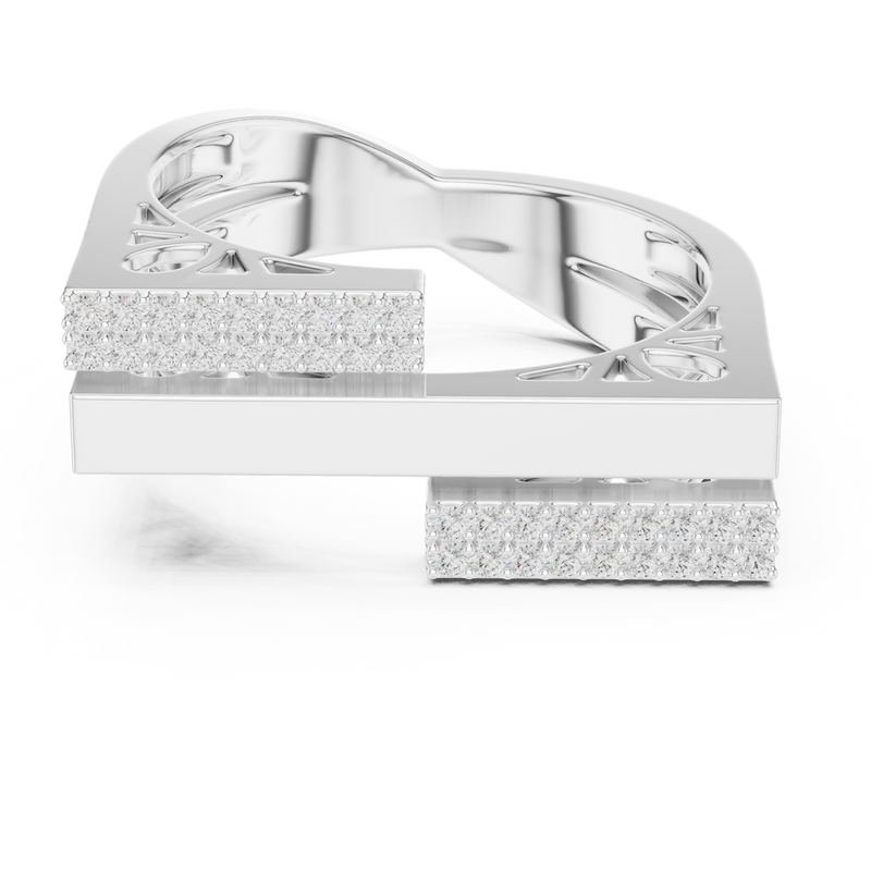 Ladies Ring SBWR(32)@7 - White Gold - Image