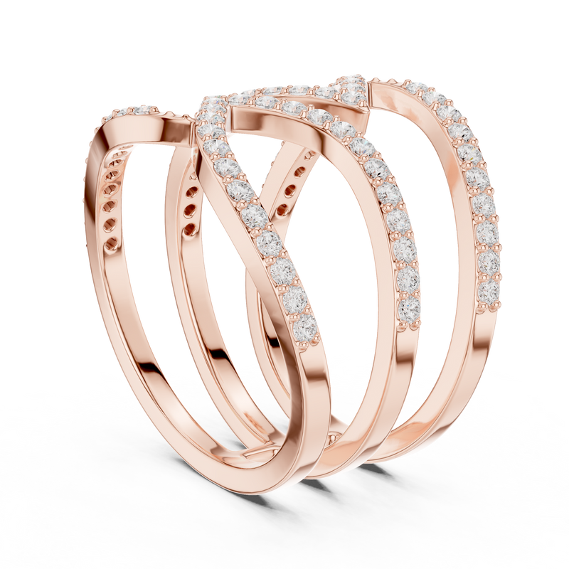 Ladies Ring SBWR(34)@7 - Rose Gold - Image