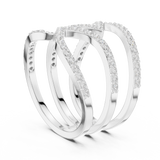 Ladies Ring SBWR(34)@7 - White Gold - Image