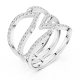 Ladies Ring SBWR(34)@7 - White Gold - Image