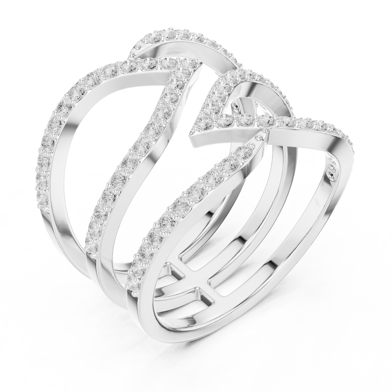 Ladies Ring SBWR(34)@7 - White Gold - Image