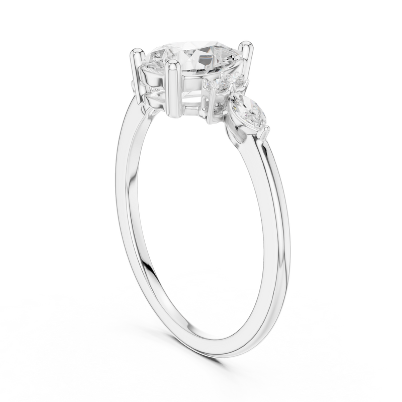 Ladies Ring SBWR(35)@7 - White Gold - Image