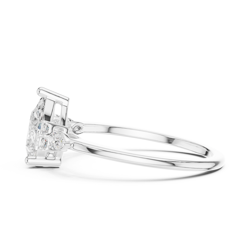 Ladies Ring SBWR(35)@7 - White Gold - Image