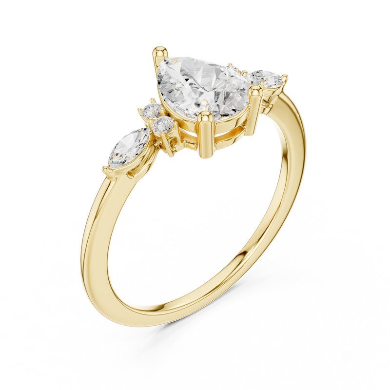 Ladies Ring SBWR(35)@7 - Yellow Gold - Image