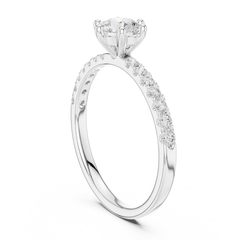 Ladies Ring SBWR(36)@7 - White Gold - Image