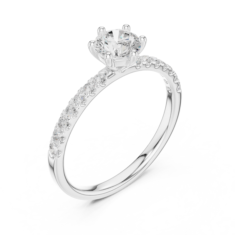 Ladies Ring SBWR(36)@7 - White Gold - Image