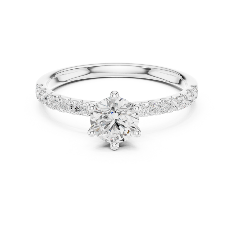 Ladies Ring SBWR(36)@7 - White Gold - Image