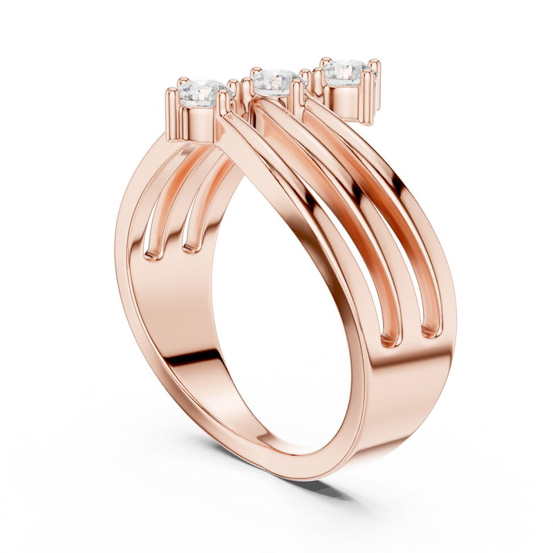 Ladies Ring SBWR(37)@7 - Rose Gold - Image