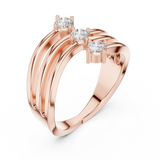 Ladies Ring SBWR(37)@7 - Rose Gold - Image