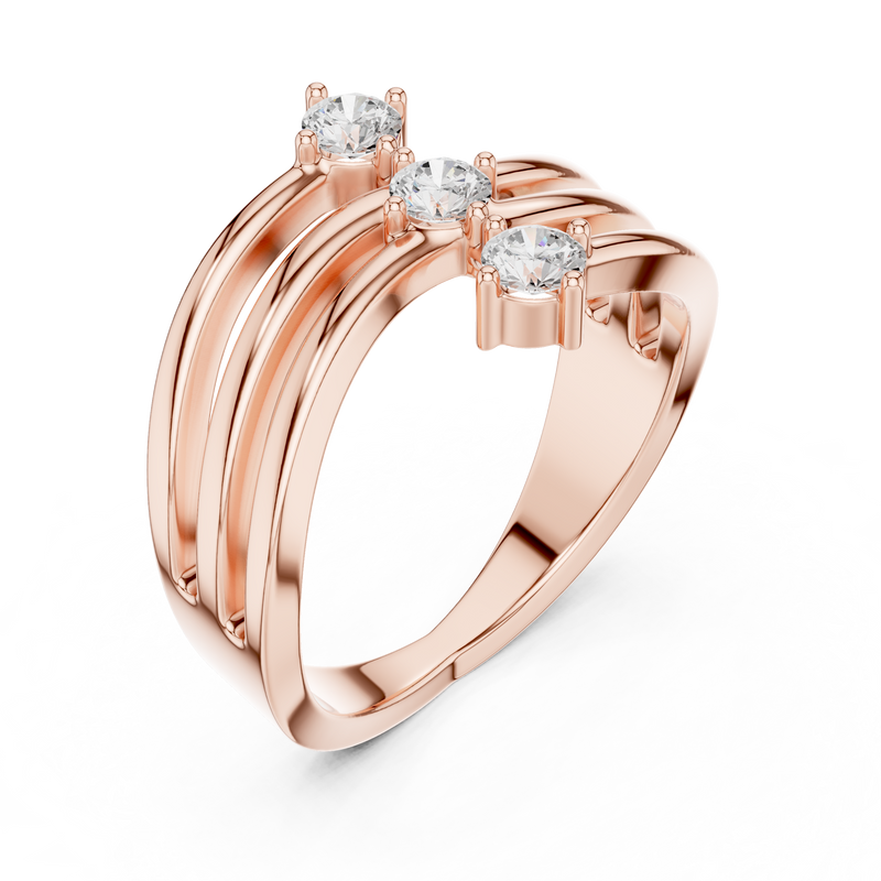 Ladies Ring SBWR(37)@7 - Rose Gold - Image