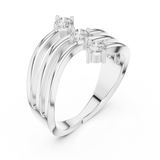 Ladies Ring SBWR(37)@7 - White Gold - Image