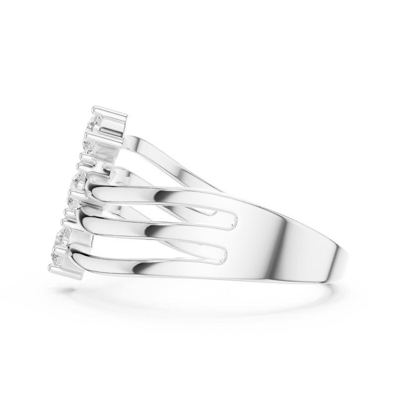 Ladies Ring SBWR(37)@7 - White Gold - Image