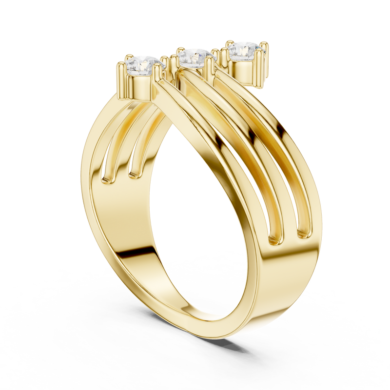 Ladies Ring SBWR(37)@7 - Yellow Gold - Image