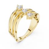 Ladies Ring SBWR(37)@7 - Yellow Gold - Image