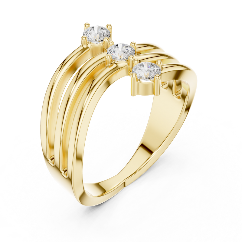 Ladies Ring SBWR(37)@7 - Yellow Gold - Image