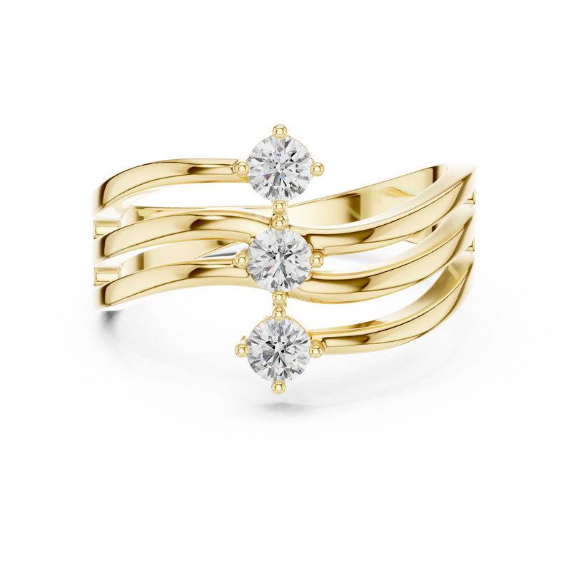 Ladies Ring SBWR(37)@7 - Yellow Gold - Image
