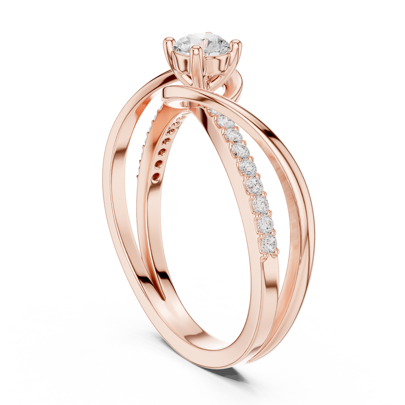 Ladies Ring SBWR(39)@7 - Rose Gold - Image
