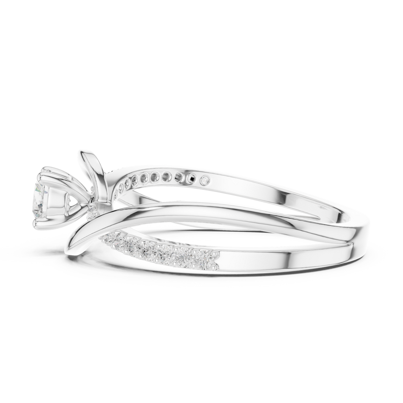 Ladies Ring SBWR(39)@7 - White Gold - Image
