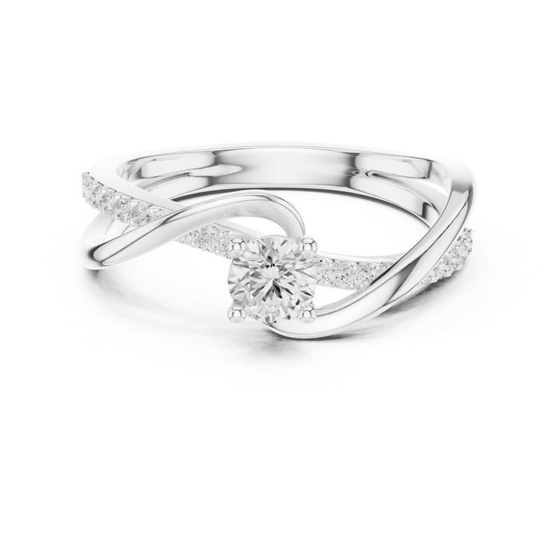 Ladies Ring SBWR(39)@7 - White Gold - Image