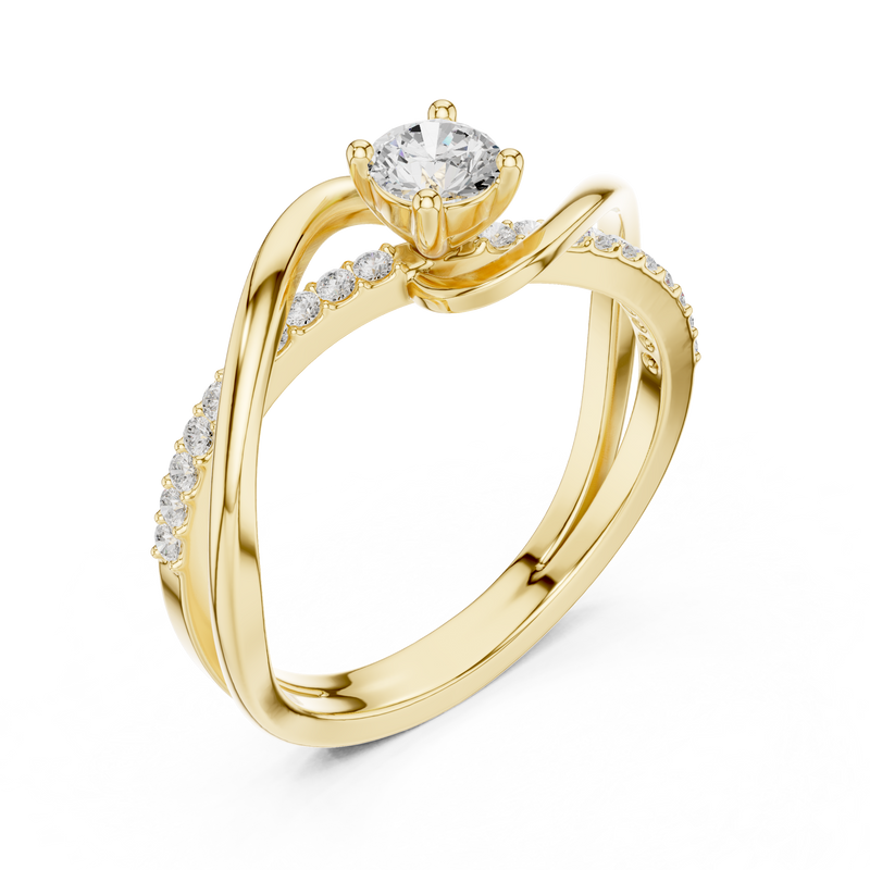 Ladies Ring SBWR(39)@7 - Yellow Gold - Image