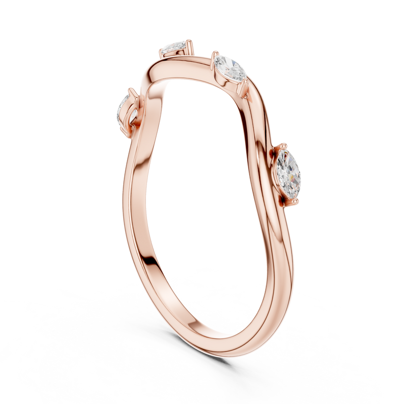 Ladies Ring SBWR(3)@7 - Rose Gold - Image