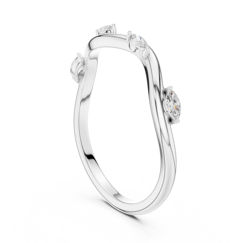 Ladies Ring SBWR(3)@7 - White Gold - Image