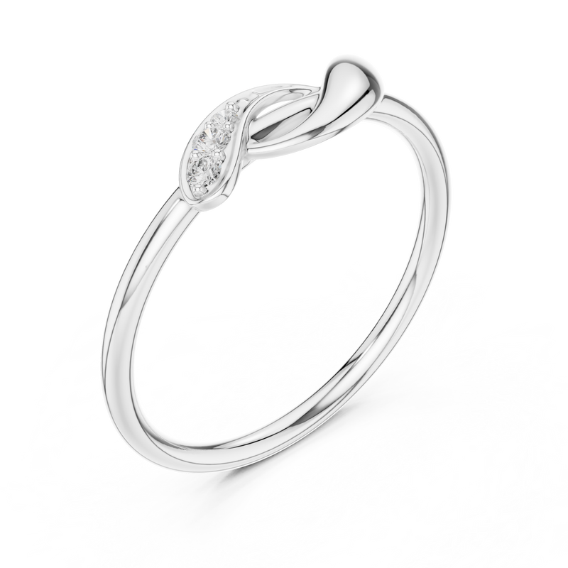 Ladies Ring SBWR(40)@7 - White Gold - Image