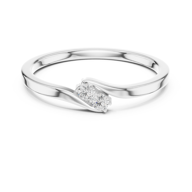 Ladies Ring SBWR(41)@7 - White Gold - Image
