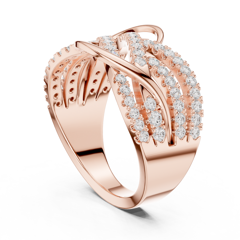 Ladies Ring SBWR(42)@7 - Rose Gold - Image