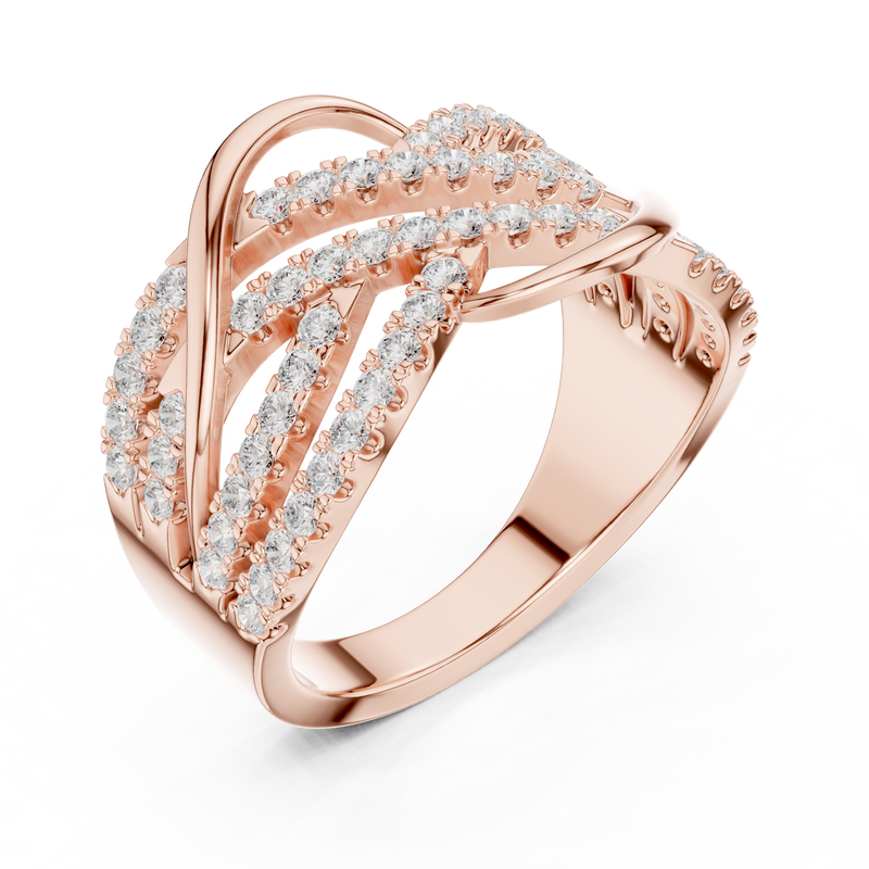 Ladies Ring SBWR(42)@7 - Rose Gold - Image