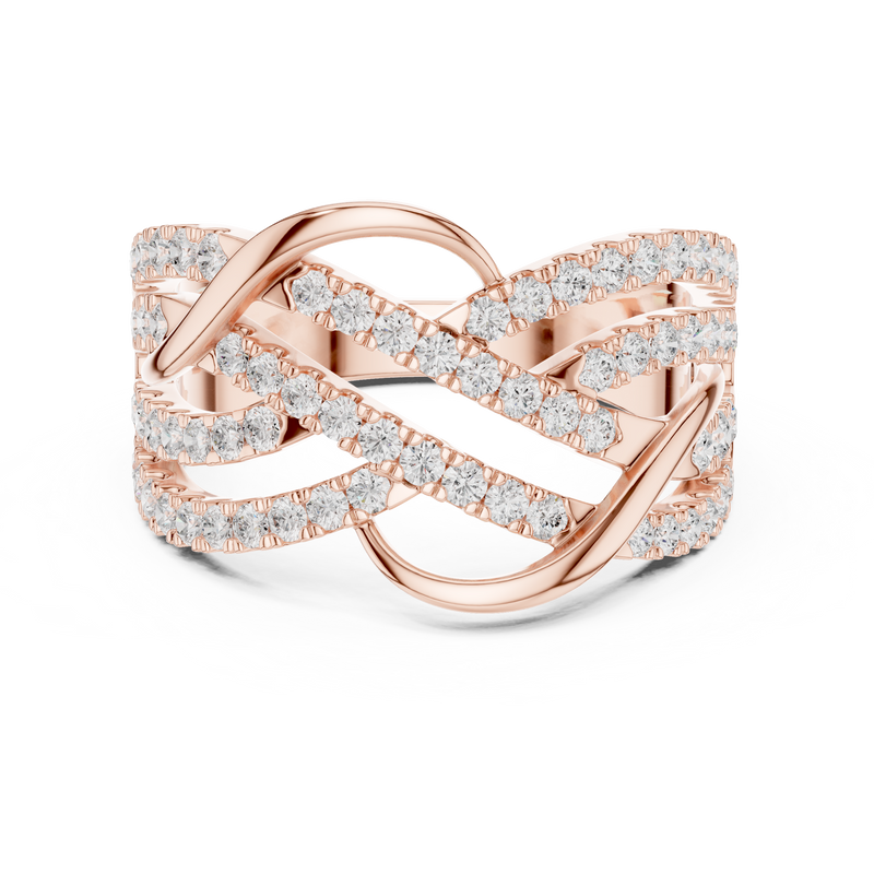 Ladies Ring SBWR(42)@7 - Rose Gold - Image