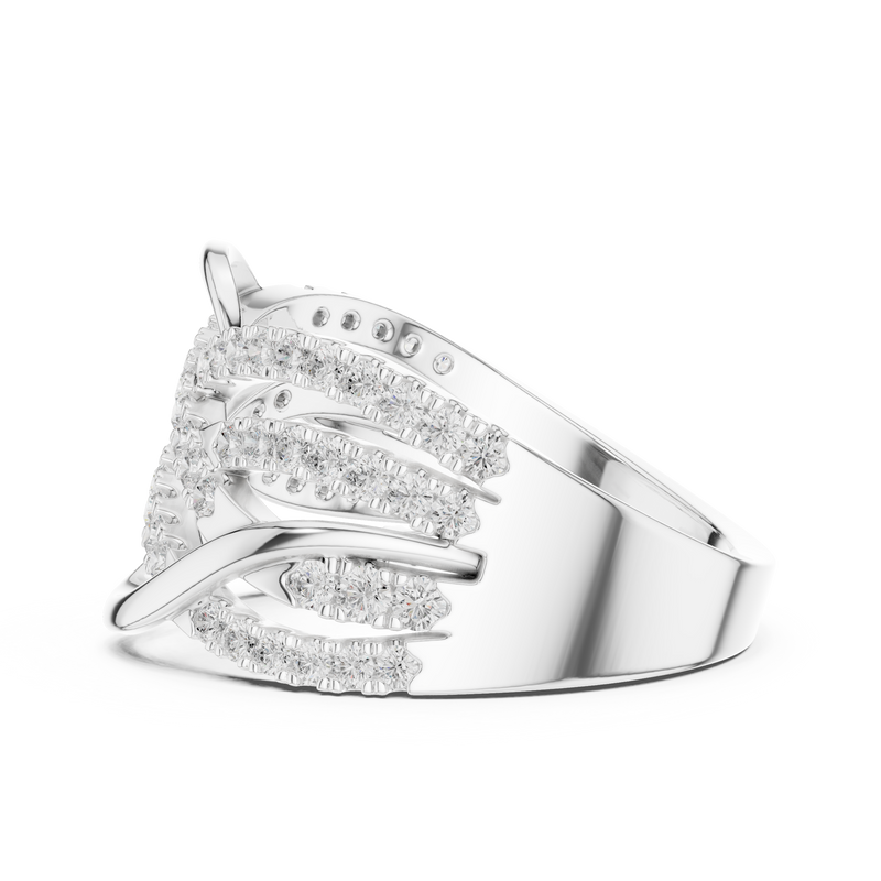 Ladies Ring SBWR(42)@7 - White Gold - Image
