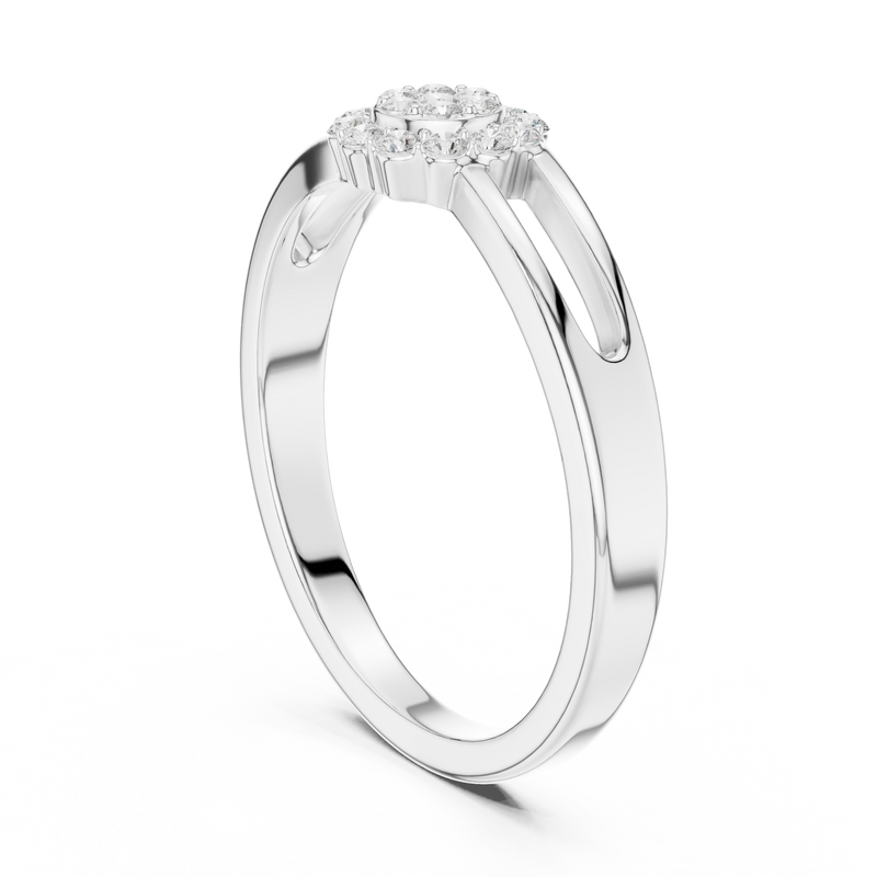 Ladies Ring SBWR(43)@7 - White Gold - Image