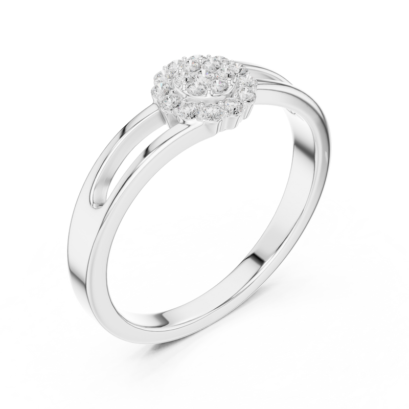 Ladies Ring SBWR(43)@7 - White Gold - Image