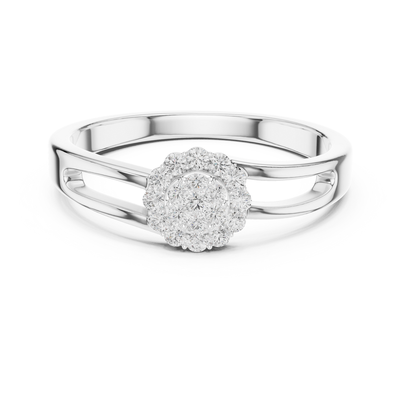 Ladies Ring SBWR(43)@7 - White Gold - Image
