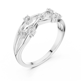 Ladies Ring SBWR(44)@7 - White Gold - Image