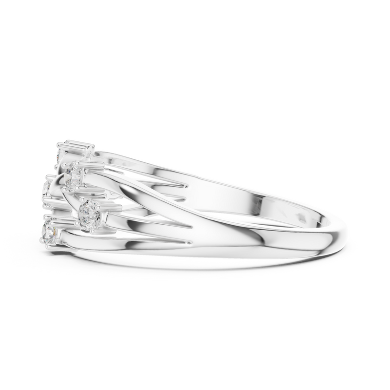 Ladies Ring SBWR(44)@7 - White Gold - Image